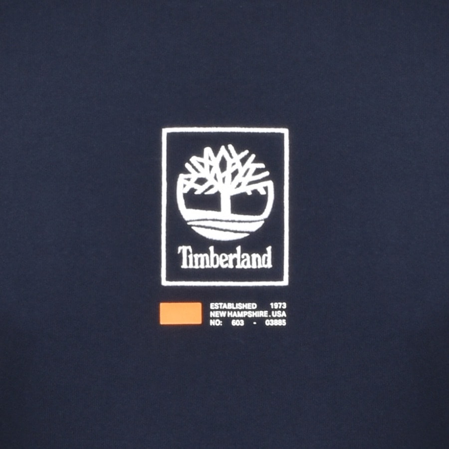 Alternative Image for ProductTimberland Crew Neck Logo T Shirt Navy3